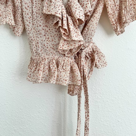 Doen Blush Floral Ruffle Top - Picture 5 of 9